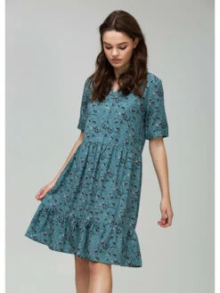 Jurk "Wildfires" Blauw/zwart -Limango Winkel 4funkyflavours jurk wildfires blauw zwart 1