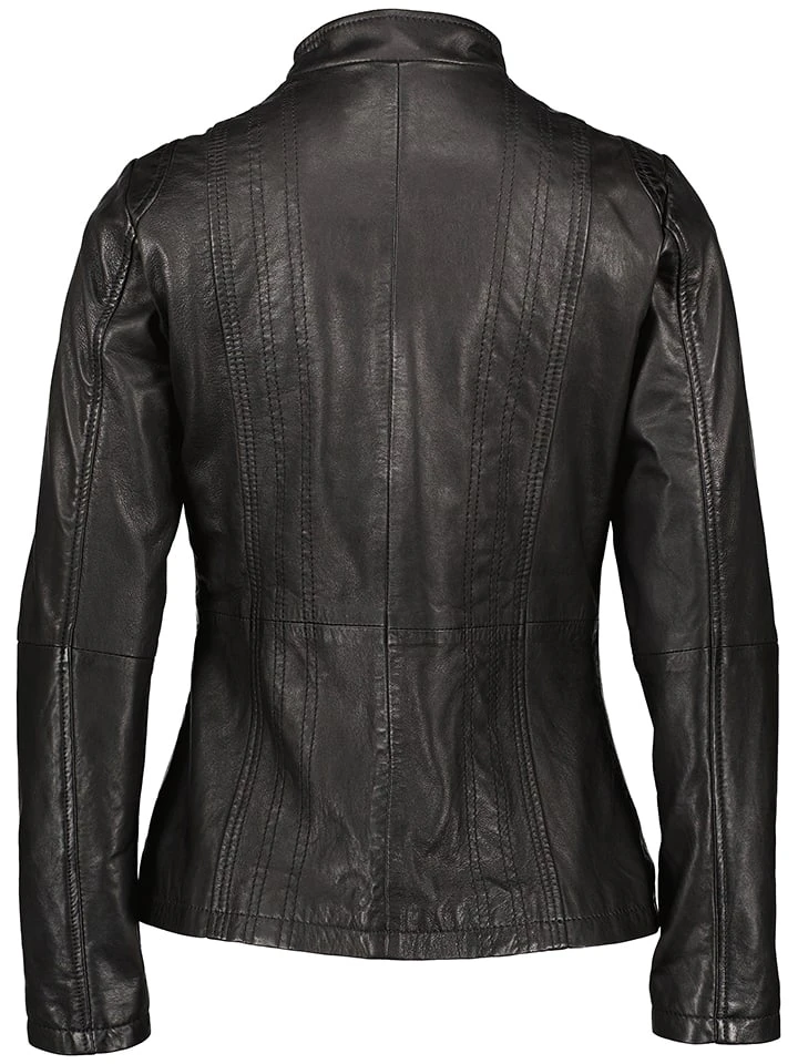 Leren jas "Flaviana" zwart Leren Jas "Flaviana" Zwart -Limango Winkel 7eleven leren jas flaviana zwart 1