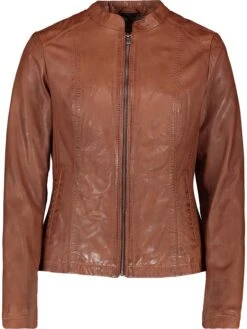 Leren Jas "Leika" Lichtbruin