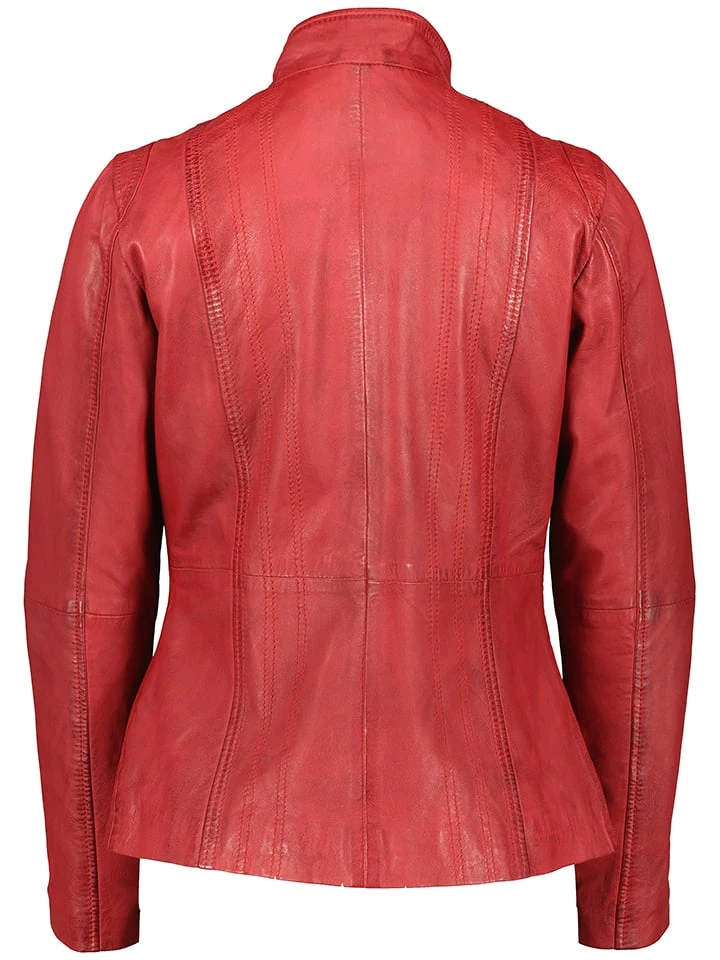 Leren jas "Salome" rood Leren Jas "Salome" Rood -Limango Winkel 7eleven leren jas salome rood 1