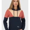 Hoodie "Francesca" Donkerblauw/beige/rood 1 Hoodie "Francesca" Donkerblauw/beige/rood -Limango Winkel alife and kickin hoodie francesca donkerblauw beige rood