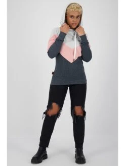 Hoodie "Stella" Antraciet/oranje -Limango Winkel alife and kickin hoodie stella antraciet oranje 4