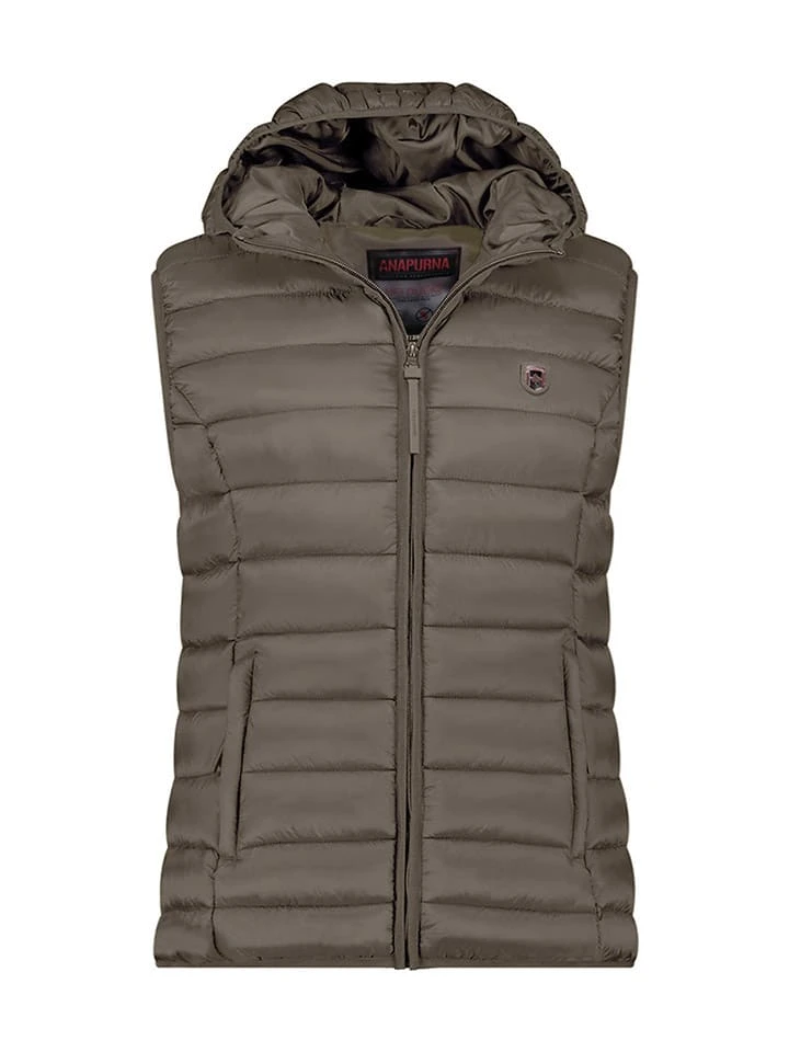 Doorgestikte bodywarmer "Vakitalana" kaki Doorgestikte Bodywarmer "Vakitalana" Kaki -Limango Winkel anapurna doorgestikte bodywarmer vakitalana kaki