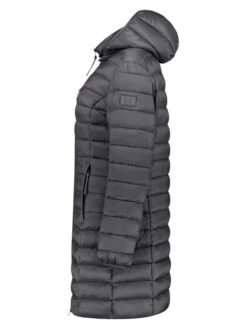 Doorgestikte Mantel "Akitalana" Antraciet -Limango Winkel anapurna doorgestikte mantel akitalana antraciet 3