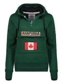 Hoodie "Gymana" Donkergroen