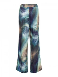 Broek "Julie" Blauw/beige/groen -Limango Winkel andco woman broek julie blauw beige groen 3