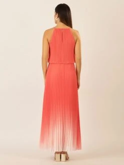 APART Plisséjurk Koraalrood/wit -Limango Winkel apart plissejurk koraalrood wit 2