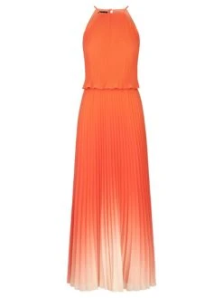 APART Plisséjurk Koraalrood/wit -Limango Winkel apart plissejurk koraalrood wit 4