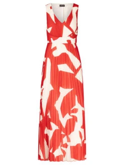 APART Plisséjurk Rood/wit -Limango Winkel apart plissejurk rood wit 4