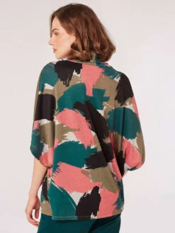 Apricot Longsleeve Petrol/lichtbruin/roze -Limango Winkel apricot longsleeve petrol lichtbruin roze 2