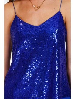 Paillettentop Blauw -Limango Winkel assuili paillettentop blauw 3