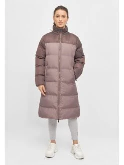 Bench Doorgestikte Mantel "Phyllis" Bruin