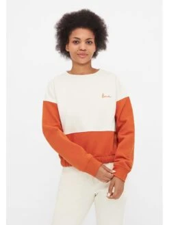 Bench Sweatshirt Wit/oranje