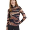 Betty Barclay Longsleeve Camel/donkerblauw