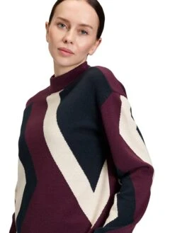 Betty Barclay Trui Donkerblauw/bordeaux/crème -Limango Winkel betty barclay trui donkerblauw bordeaux creme 3