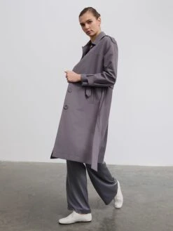 Trenchcoat Antraciet -Limango Winkel bgn trenchcoat antraciet 3