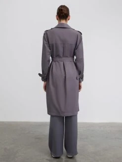 Trenchcoat Antraciet -Limango Winkel bgn trenchcoat antraciet 4