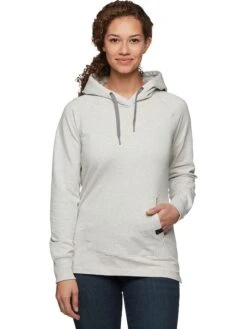 Black Diamond Hoodie "Rays" Lichtgrijs