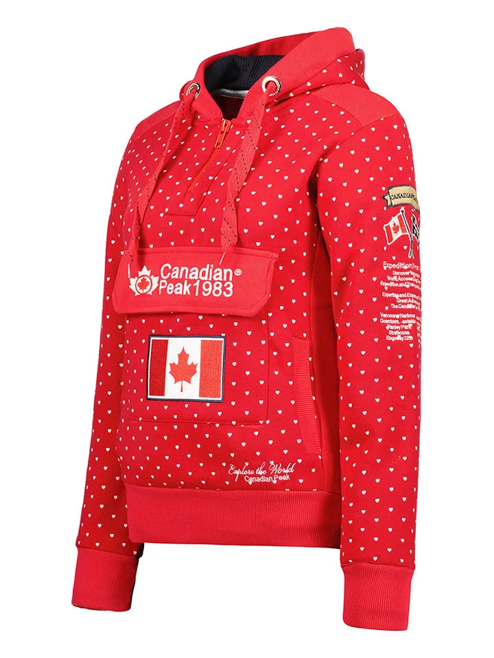 Hoodie "Gyrelle" rood Hoodie "Gyrelle" Rood -Limango Winkel canadian peak hoodie gyrelle rood 2