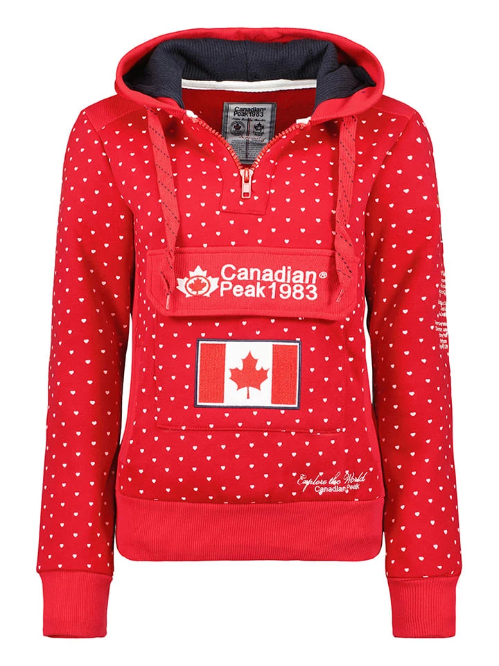 Hoodie "Gyrelle" rood Hoodie "Gyrelle" Rood -Limango Winkel canadian peak hoodie gyrelle rood