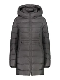 CMP Doorgestikte Mantel Antraciet