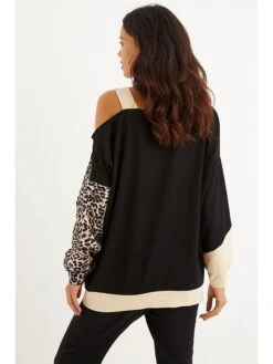 Sweatshirt Zwart/beige -Limango Winkel cool and sexy sweatshirt zwart beige 4