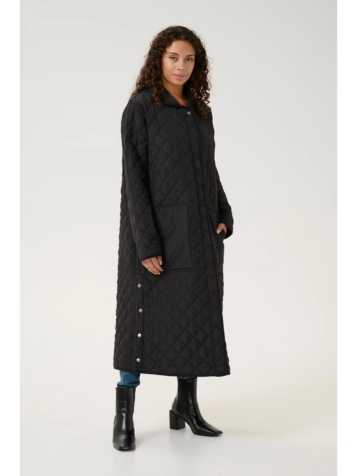 Doorgestikte mantel "Bash Donia" zwart Culture Doorgestikte Mantel "Bash Donia" Zwart -Limango Winkel culture doorgestikte mantel bash donia zwart 1