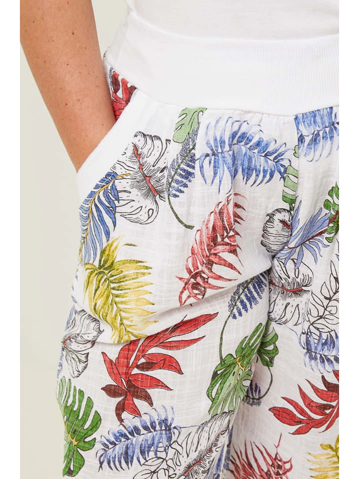 Broek wit/groen/blauw Broek Wit/groen/blauw -Limango Winkel curvy lady broek wit groen blauw 3