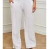 Linnen Broek "Valencia" Wit -Limango Winkel curvy lady linnen broek valencia wit