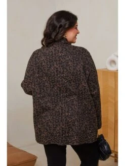 Tussenjas Donkerbruin/zwart -Limango Winkel curvy lady tussenjas donkerbruin zwart 2