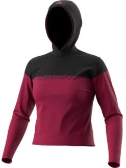 Dynafit Functionele Hoodie "DRIRELEASE" Pruimkleurig/zwart