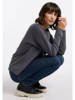 Elbsand Sweatshirt "Riane" Grijs -Limango Winkel elbsand sweatshirt riane grijs 6