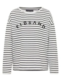 Elbsand Sweatshirt "Ulima" Wit/zwart