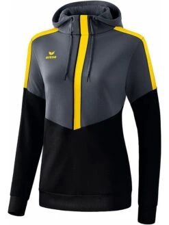 ERIMA Hoodie "Squad" Grijs/zwart