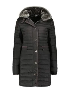 GEOGRAPHICAL NORWAY Doorgestikte Mantel "Darianne" Zwart