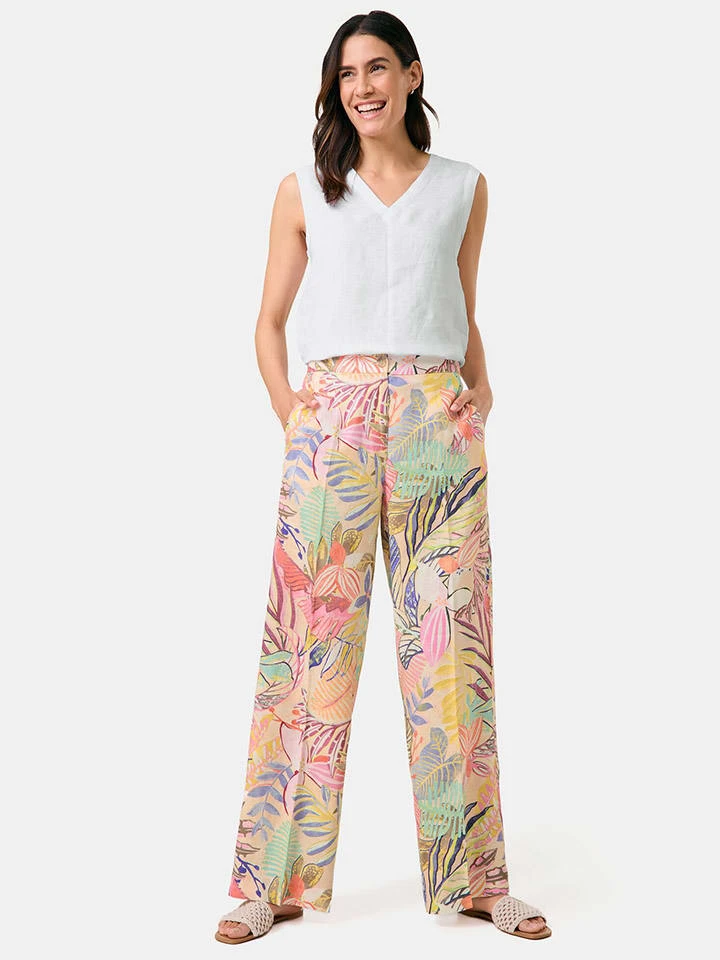 Linnen broek meerkleurig Gerry Weber Linnen Broek Meerkleurig -Limango Winkel gerry weber linnen broek meerkleurig 1