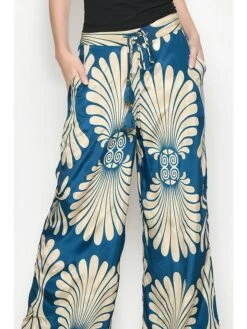 Broek Blauw/crème -Limango Winkel h h g broek blauw creme 3