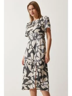 Jurk Antraciet/beige -Limango Winkel happiness istanbul jurk antraciet beige 1