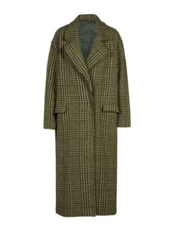 Herrlicher Tussenmantel Groen/zwart