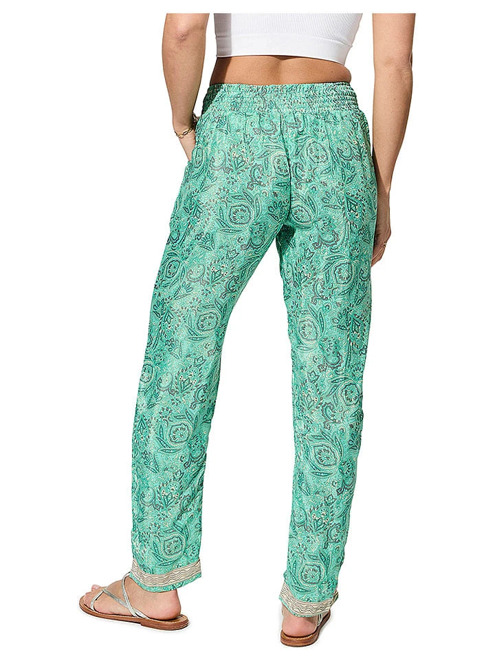 Broek groen/zwart/crème Broek Groen/zwart/crème -Limango Winkel ipanima broek groen zwart creme 1