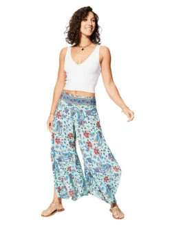 Stoffen Broek Lichtblauw