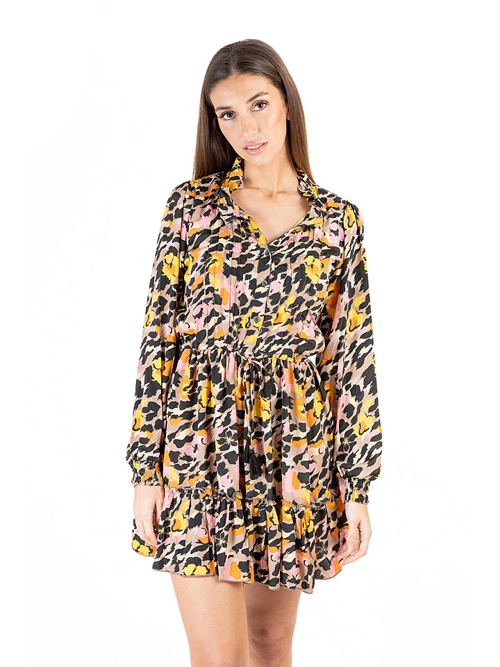 Jurk lichtroze/zwart/geel Jurk Lichtroze/zwart/geel -Limango Winkel isla bonita by sigris jurk lichtroze zwart geel