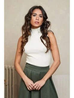 Gebreide Top "Jonfor" Crème