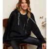 Hoodie "Meytal" Zwart -Limango Winkel josefine hoodie meytal zwart