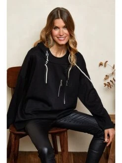 Hoodie "Meytal" Zwart
