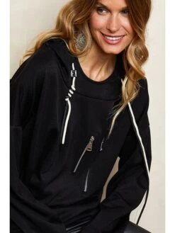 Hoodie "Meytal" Zwart -Limango Winkel josefine hoodie meytal zwart 3