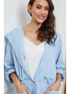 Linnen Cape Lichtblauw -Limango Winkel josefine linnen cape lichtblauw 3