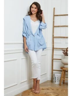 Linnen Cape Lichtblauw -Limango Winkel josefine linnen cape lichtblauw 4