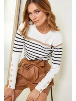 Trui "Astral" Zwart/wit -Limango Winkel josefine trui astral zwart wit 2