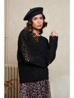 Trui "Jaza" Zwart -Limango Winkel josefine trui jaza zwart 1